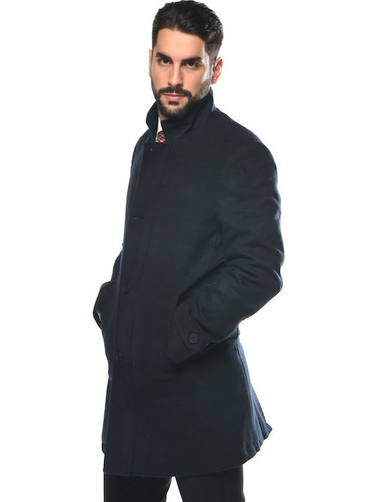 Blue Men's Coat Navy Blue