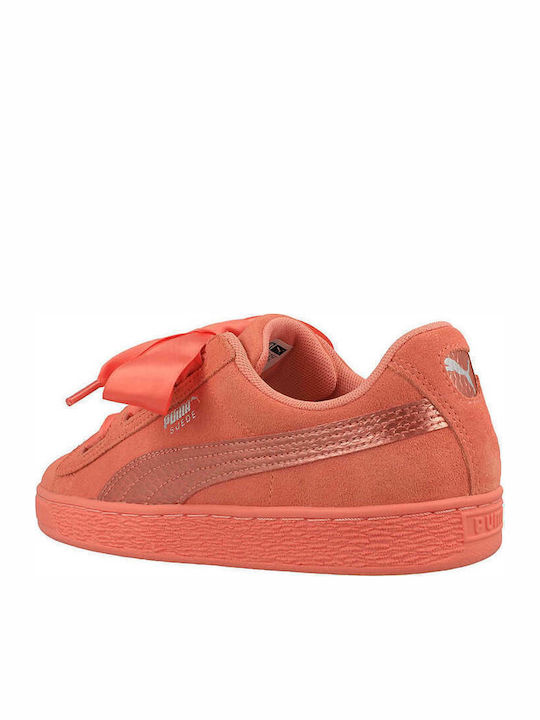 Suede Heart Παιδικά Sneakers Πορτοκαλί