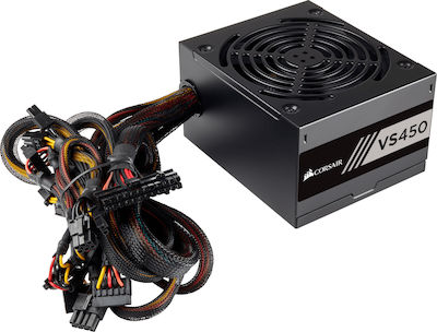 Corsair VS White Series VS450 450W Τροφοδοτικό Υπολογιστή Full Wired 80 Plus Standard