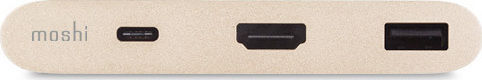 Moshi USB-C / USB-A Docking Station mit HDMI 4K PD Gold (99MO084206)