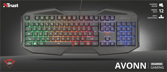 Trust GXT 830-RW Avonn Gaming-Tastatur mit RGB-Beleuchtung (Englisch UK)