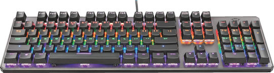 Trust GXT 865 Asta Gaming Mechanische Tastatur mit GTX-Rot Schaltern und RGB-Beleuchtung (Englisch US) Gray
