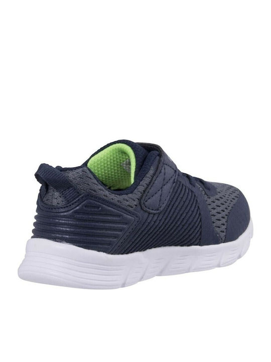 COMFY FLEX HYPER STRIDE Kids Sports Shoes Running with Hoop & Loop Closure Navy Blue