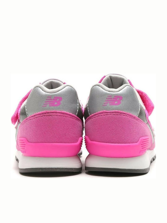 Classics Lifestyle Kids Sports Shoes Running with Hoop & Loop Closure Pink