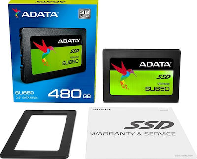 Adata Ultimate SU650 SSD 480GB 2.5'' SATA III ASU650SS-480GT-R ...