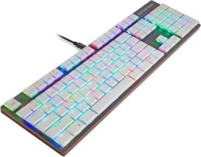 Motospeed CK94 Gaming Mechanical Keyboard with Kailh Box White switches and RGB lighting (English US) Gray