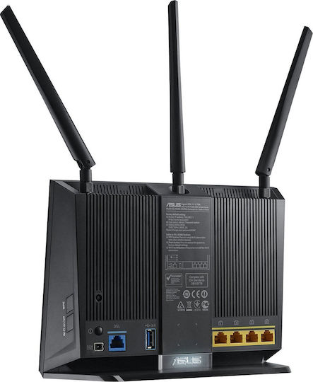 Asus DSL-AC68U Ασύρματο VDSL2 Modem Router Wi‑Fi 5 με 4 Θύρες Gigabit