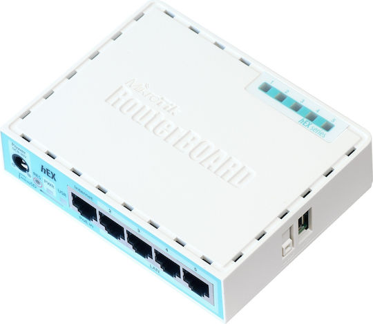 MikroTik hEX RB750Gr3 Router mit 5 Anschlüssen Gigabit Ethernet