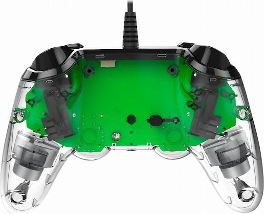 Nacon Wired Illuminated Compact Controller for PS4 Crystal Green