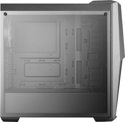 CoolerMaster MasterBox MB500 Gaming Midi Tower Κουτί Υπολογιστή με Πλαϊνό Παράθυρο και RGB Φωτισμό Μαύρο