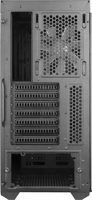CoolerMaster MasterBox MB500 Gaming Midi Tower Κουτί Υπολογιστή με Πλαϊνό Παράθυρο και RGB Φωτισμό Μαύρο
