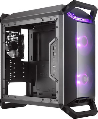 CoolerMaster MasterBox Q300P Gaming Mini Tower Κουτί Υπολογιστή με Πλαϊνό Παράθυρο και RGB Φωτισμό Μαύρο