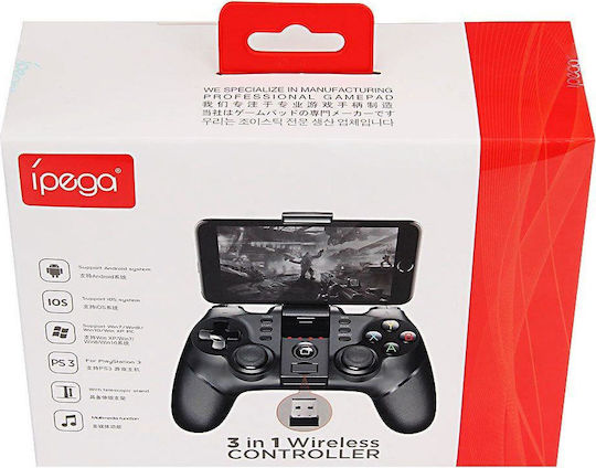 iPega 9076 Ασύρματο Gamepad για Android / PC / iOS Μαύρο