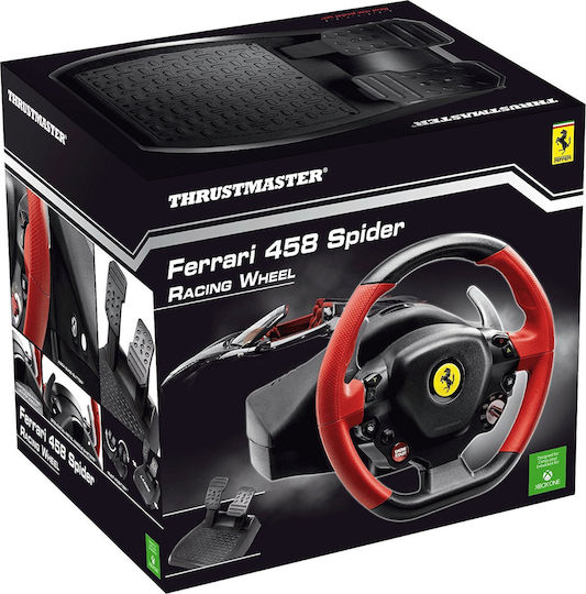 Thrustmaster Ferrari 458 Spider Steering Wheel with Pedals for XBOX One with 240° Rotation