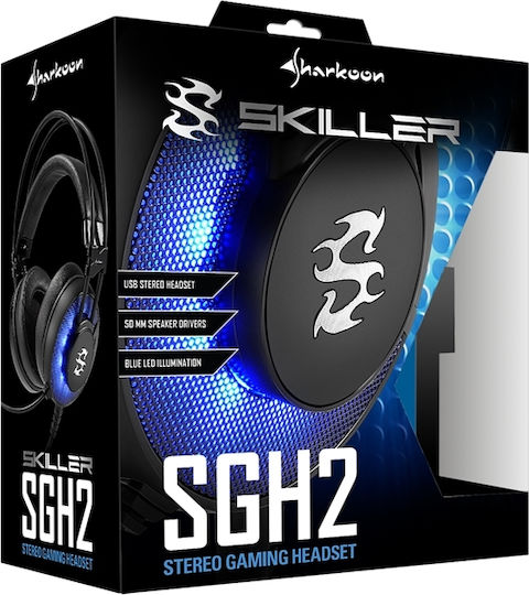 Sharkoon Skiller SGH2 Надушници Геймърски слушалки с връзка USB Черен
