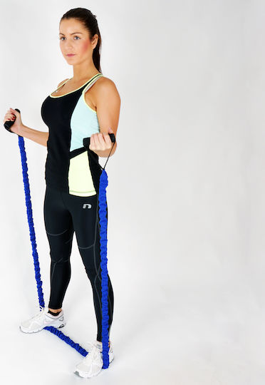 inSPORTline Resistance Band Gymtube Very Hard with Handles Blue 130cm 1.3m