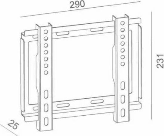 Omega OUTV200F Επιτοίχια έως 42" και 25kg