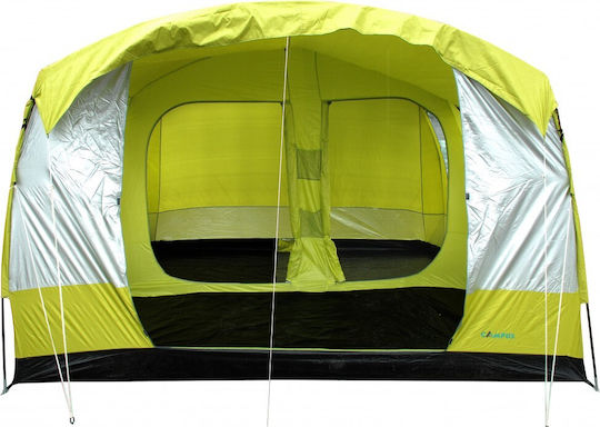 Campus Summer Camping Tent Green with Double Cloth for 7 People 400x330x220cm