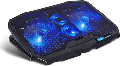 Spirit of Gamer Air Blade 600 Pad de răcire pentru Laptop până la 17.3" cu 4 Ventilatoare și Iluminare Albastru