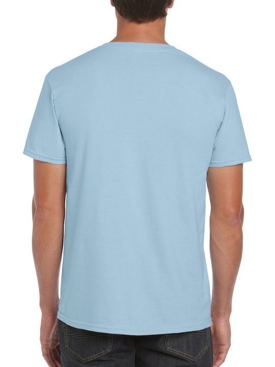 Gildan Softstyle 64000 Men's Short Sleeve Promotional T-Shirt Light Blue