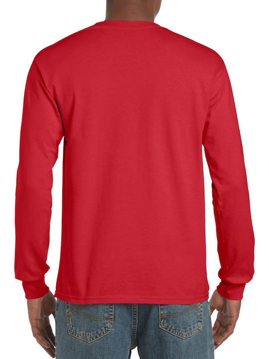 Gildan Men's Long Sleeve Promotional Blouse Red