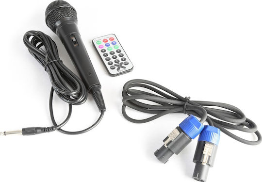 Vonyx Караоке Система с Микрофон с Кабел и Светлинни Ефекти VPS152A 178.135 Черен