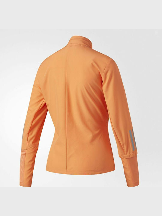 Damen Jacken Lauf Winddicht Orange