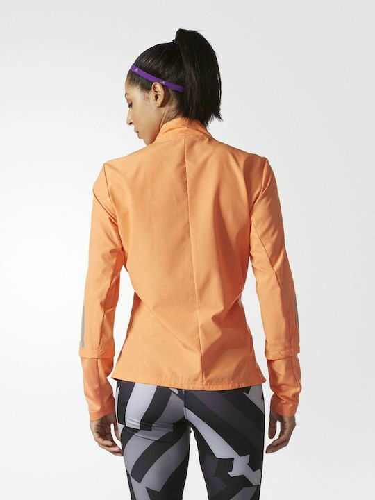 Damen Jacken Lauf Winddicht Orange