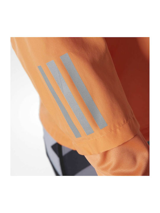 Damen Jacken Lauf Winddicht Orange
