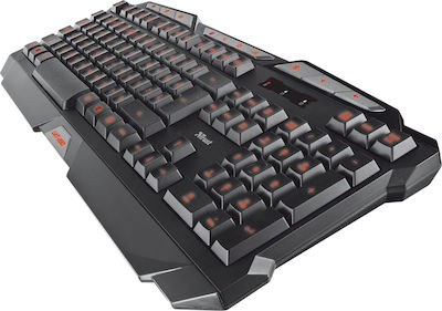 Trust GXT 280 Gaming Πληκτρολόγιο με Φωτιζόμενα πλήκτρα (Αγγλικό US)