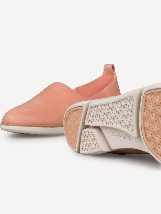 Tri Curve Ανατομικά Γυναικεία Slip-On Δερμάτινα Ροζ