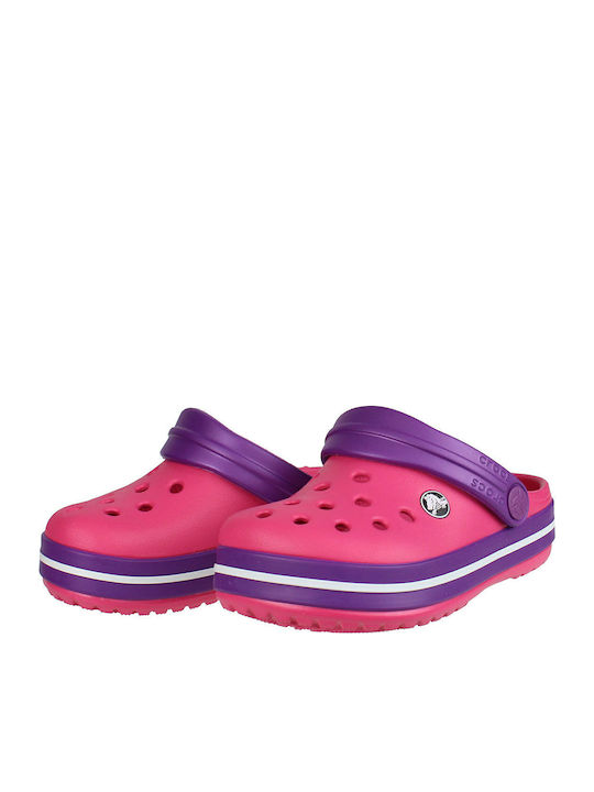 Crocband Children's Anatomical Beach Shoes Fuchsia