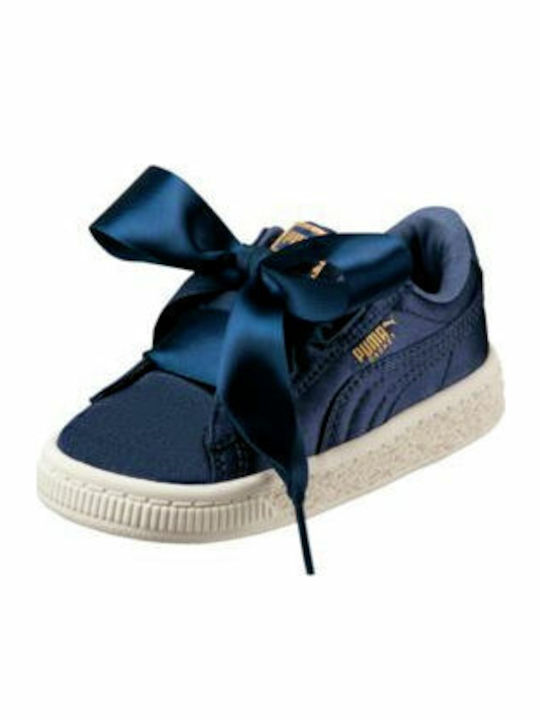 Puma Kids Sneakers Basket Haert Tween Navy Blue