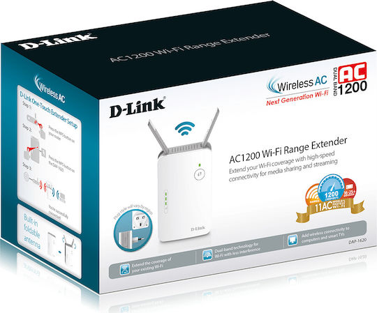 D-Link DAP-1620 WiFi Extender Dual Band (2.4 & 5GHz) 1200Mbps