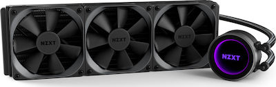 NZXT Kraken X72 Υδρόψυξη Επεξεργαστή Τριπλού Ανεμιστήρα 120mm για Socket AM4/115x με RGB Φωτισμό