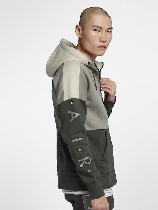 Nike Sportswear Hoodie Men's Sweatshirt Jacket with Hood Gray