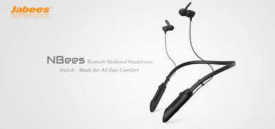 Jabees NBees In-ear Bluetooth Handsfree Ακουστικά με Αντοχή στον Ιδρώτα Μαύρα