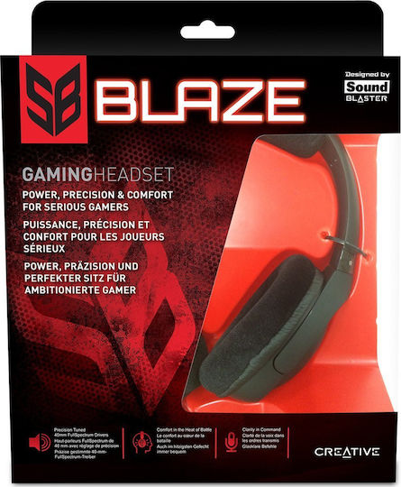 Creative SB Blaze Over Ear Gaming Headset με σύνδεση 2x3.5mm