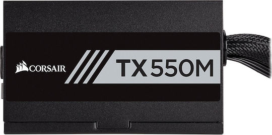 Corsair TX-M Series TX550M 550W Μαύρο Τροφοδοτικό Υπολογιστή Semi Modular 80 Plus Gold