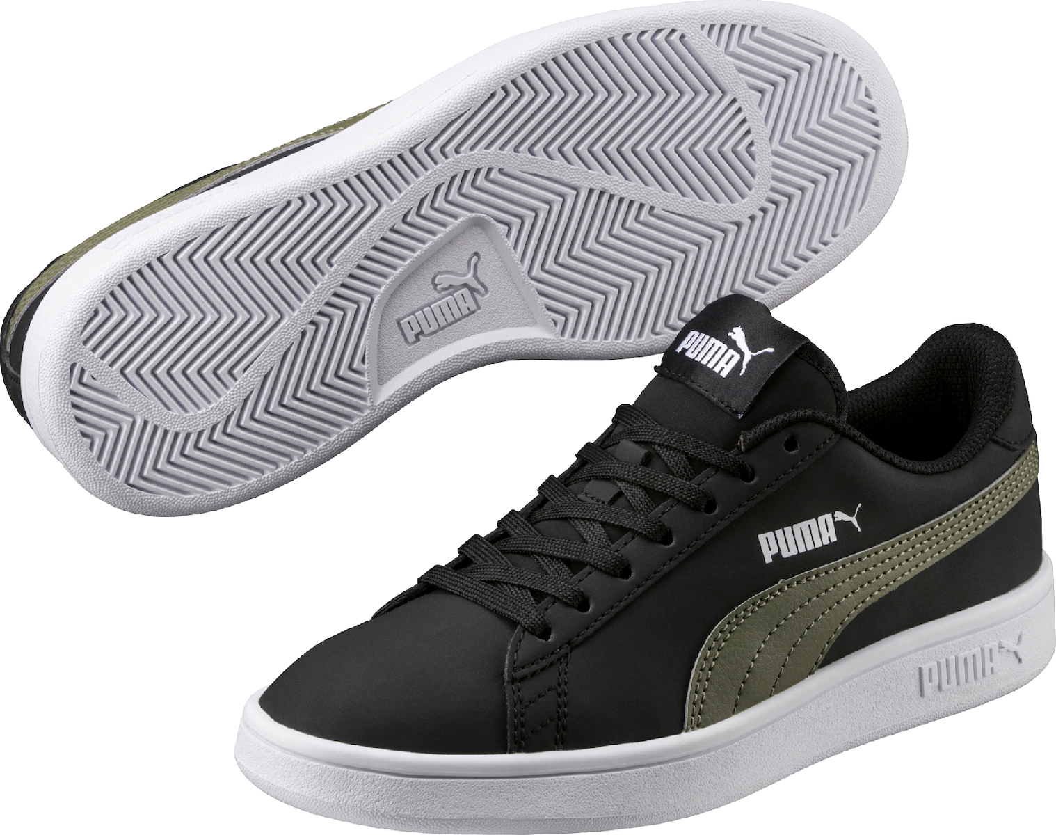 puma smash v2 buck grey
