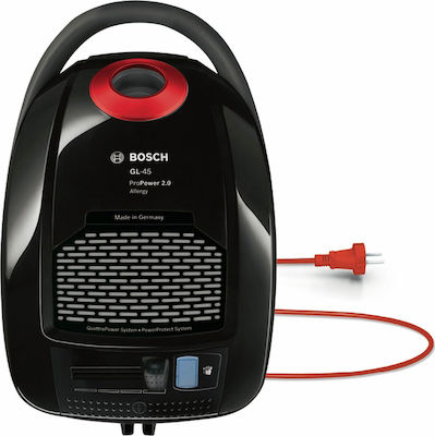 Bosch BGB45POWER Прахосмукачка 650W С торба 5лт Черна