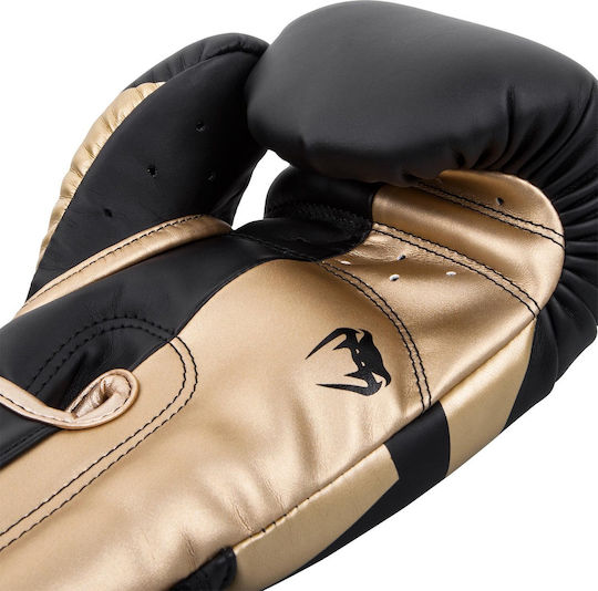 Venum Elite 1392 VENUM-1392 Boxing Gloves made of Synthetic Leather for Match Black/Gold