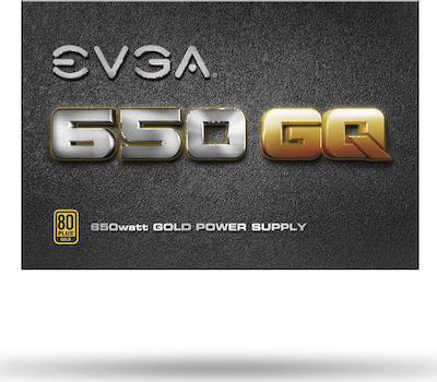 EVGA 650 GQ Ver.2.0 650W Μαύρο Τροφοδοτικό Υπολογιστή Semi Modular 80 Plus Gold