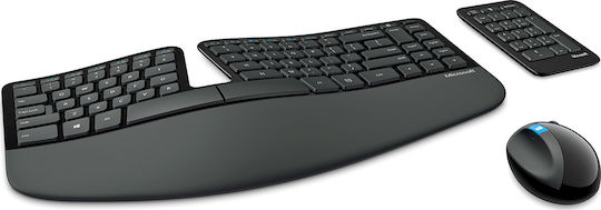 Microsoft Wireless Sculpt Ergonomic Σετ Πληκτρολόγιο & Ποντίκι Ελληνικό