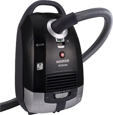 Athos AT70_AT65011 Ηλεκτρική Σκούπα 700W με Σακούλα 5lt Μαύρη