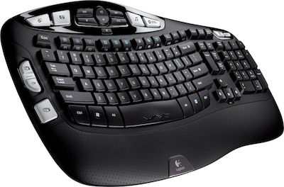 Logitech Comfort Wave MK570 Kabellos Tastatur & Maus Set Englisch US Schwarz