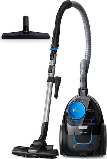 Philips Powerpro Compact Staubsauger 900W Beutellos 1.5Es Schwarz