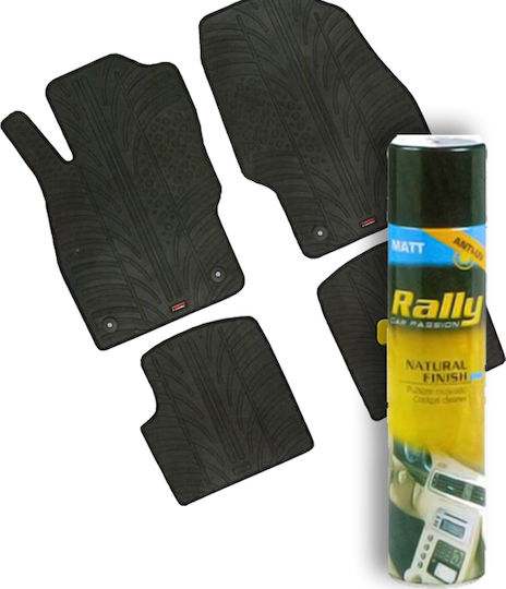 Lampa Set of Front and Rear Mats 4pcs Tray Type for Peugeot 206 1998-2013 Black