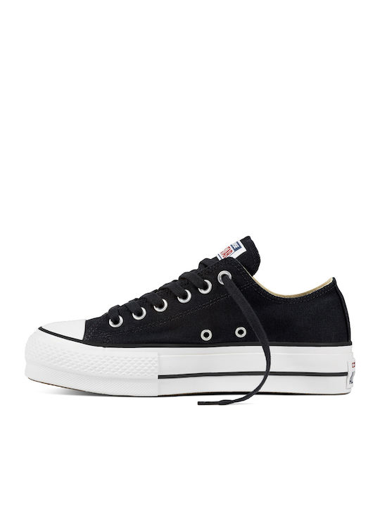 Chuck Taylor All Star Lift Clean Flatforms Sneakers Black / White