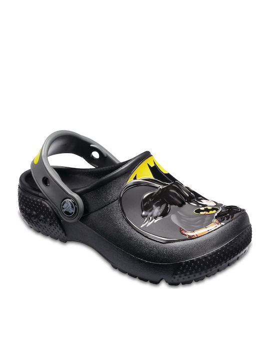 Kinder Strand Clogs mit anatomischer Passform FL Batman Clog Schwarz